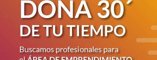 Buscamos profesionales para el área de Emprendimiento