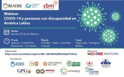 Presentation of the Global Survey on persons with disabilities and COVID-19, for its access and implementation in Latin America and the Caribbean.