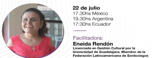 6ª Sesión de #StartupAbility en línea: Tips para la creación de contenidos digitales accesibles a cargo de Eneida Rendón (México).