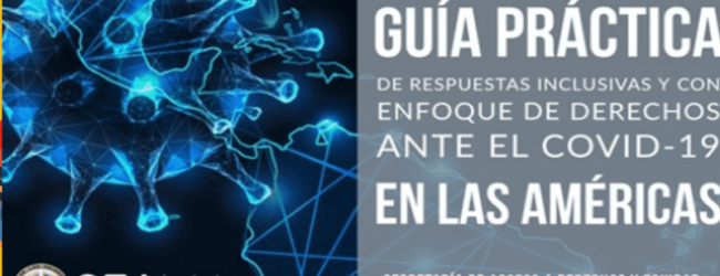Esta guía busca apoyar a los Estados Miembros de la OEA en la respuesta ante la pandemia, ofreciéndoles una serie de herramientas para pensar respuestas que tengan en cuenta las circunstancias particulares de los grupos en situación de vulnerabilidad.