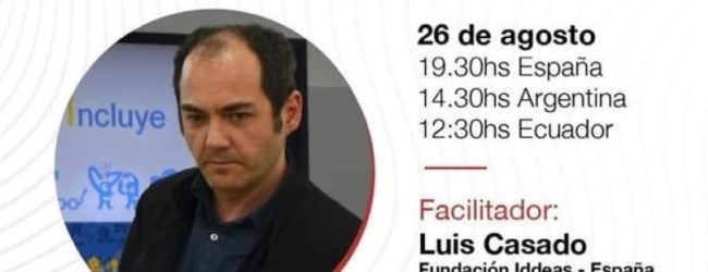 Cerramos con broche de oro la 1ª temporada de nuestro programa online de formación para emprendedores con y sin discapacidad recibiendo el Speed Mentoring de Luis Casado (España).