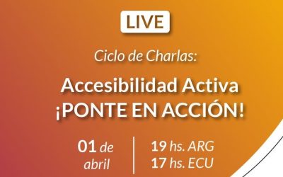 Join the cycle of talks on Active Accessibility, we will have the presence of Juan and Santiago of Empujando Limites
