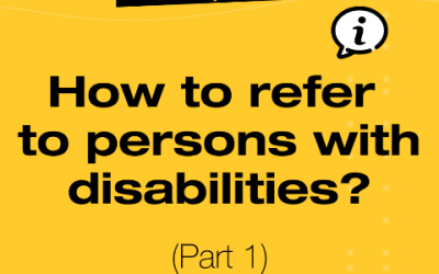 How to refer to persons with disabilities?