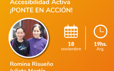 Cycle of Lectures: Active Accessibility GETTING INTO ACTION!