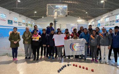 Horacio Ríos delivered a training on Boccia to teenagers at the Center of Physical Education No. 185 in Hilario Ascasubi.